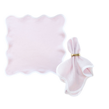 Load image into Gallery viewer, Linen Scalloped Square | Lilac