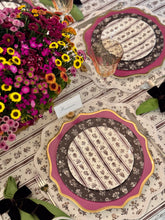 Load image into Gallery viewer, Round Scalloped Placemat | Floral Fête