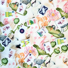 Load image into Gallery viewer, Scalloped Square Game Table Topper | Waterlily