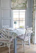 Load image into Gallery viewer, Scalloped Square Table Topper | Boxwood Garden - Sage