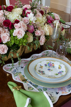 Load image into Gallery viewer, Linen Scalloped Square | Olive