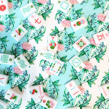 Load image into Gallery viewer, Scalloped Square Game Table Topper | Garden Rose