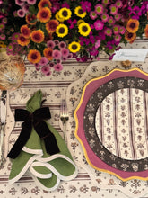 Load image into Gallery viewer, Round Scalloped Placemat | Floral Fête