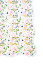 Load image into Gallery viewer, Scalloped Square Game Table Topper | Waterlily