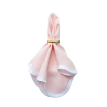Load image into Gallery viewer, Linen Scalloped Square | Peony Pink
