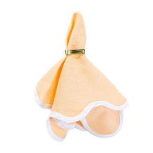 Load image into Gallery viewer, Linen Scalloped Square | Poppy Peach