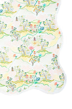 Load image into Gallery viewer, Scalloped Square Table Topper | Pink Pagoda | PRE-ORDER