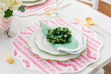 Load image into Gallery viewer, Round Scalloped Placemat | Boxwood Garden-Rose