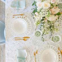 Load image into Gallery viewer, Linen Scalloped Square | Sage Green