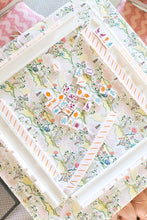 Load image into Gallery viewer, Scalloped Square Table Topper | Pink Pagoda | PRE-ORDER