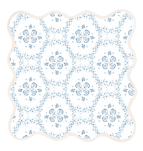 Load image into Gallery viewer, Square Scalloped Placemat | Floral Trellis