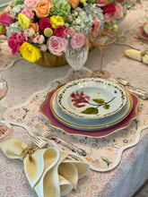 Load image into Gallery viewer, Square Scalloped Placemat | Jardin de Fleurs- Pink
