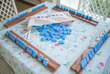 Load image into Gallery viewer, Scalloped Square Table Topper | Jardin de Fleurs - Sage