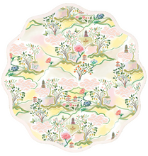 Load image into Gallery viewer, Round Scalloped Placemat | Pink Pagoda