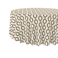 Round Tablecloth | Holiday Wreath | Pink