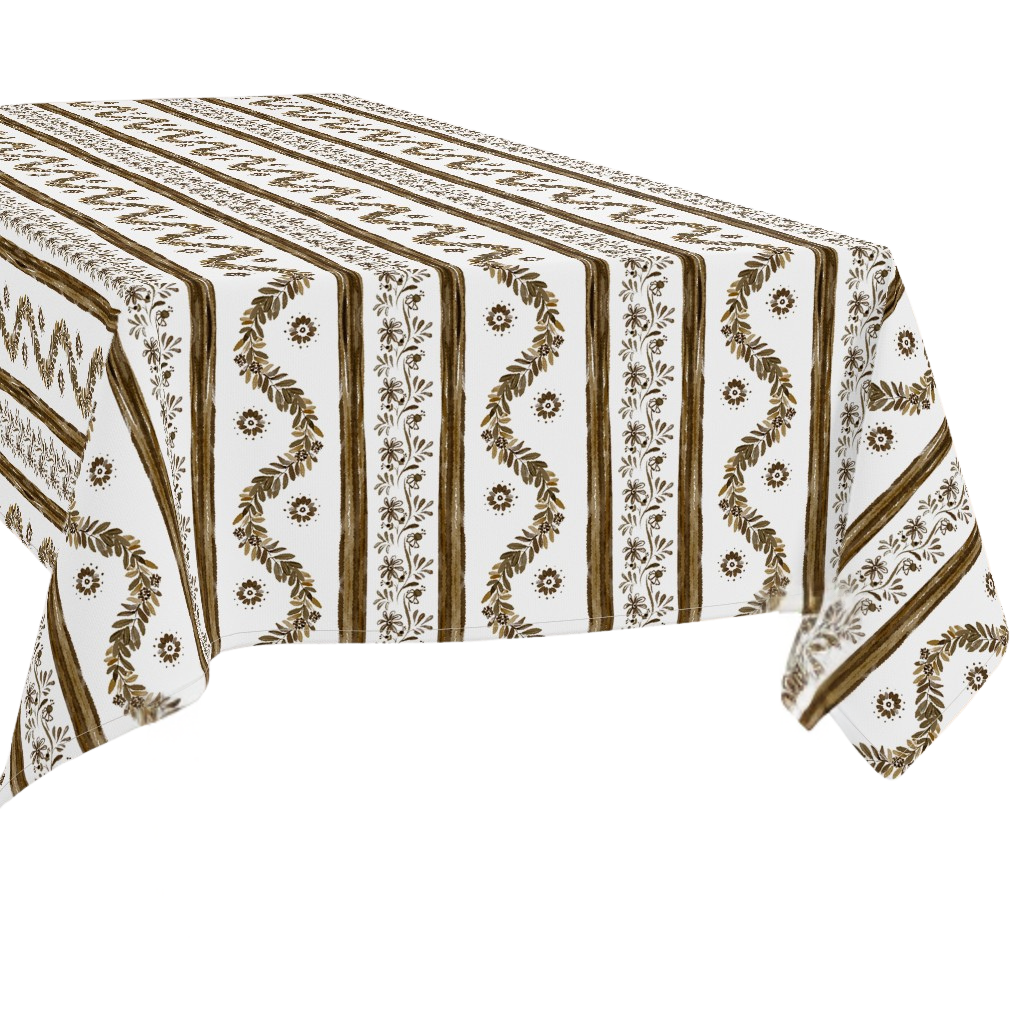 Rectangle Tablecloth | Boxwood Garden - Espresso