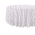 Round Tablecloth | Lilac Botanical Stripe