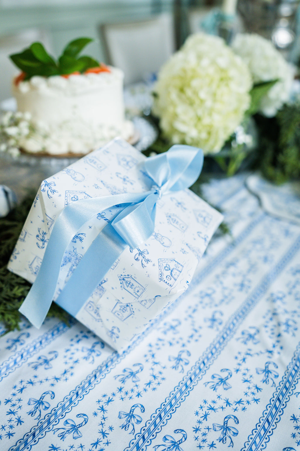 Rectangle Tablecloth | Winter Toile