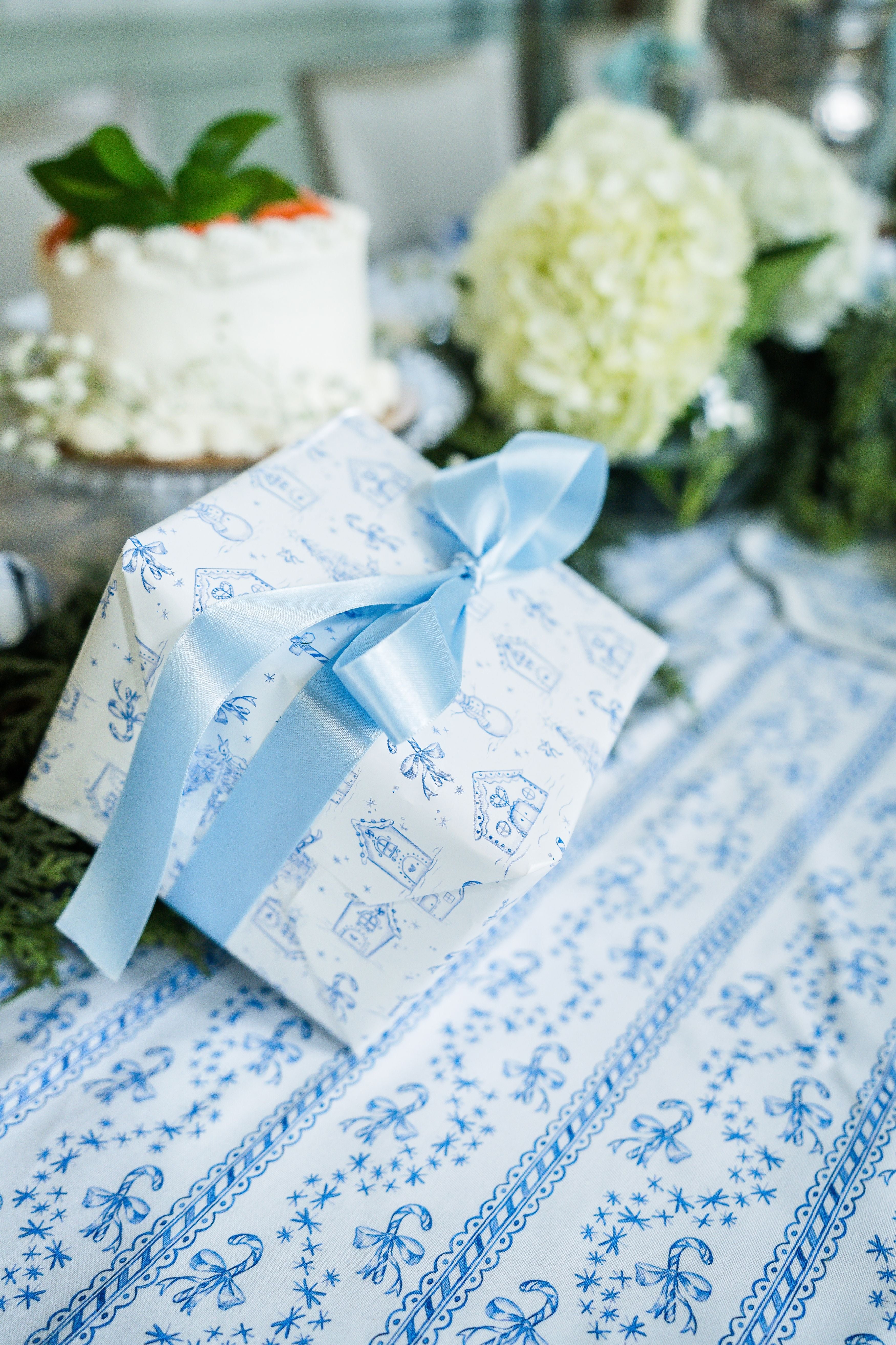 Rectangle Tablecloth | Winter Toile