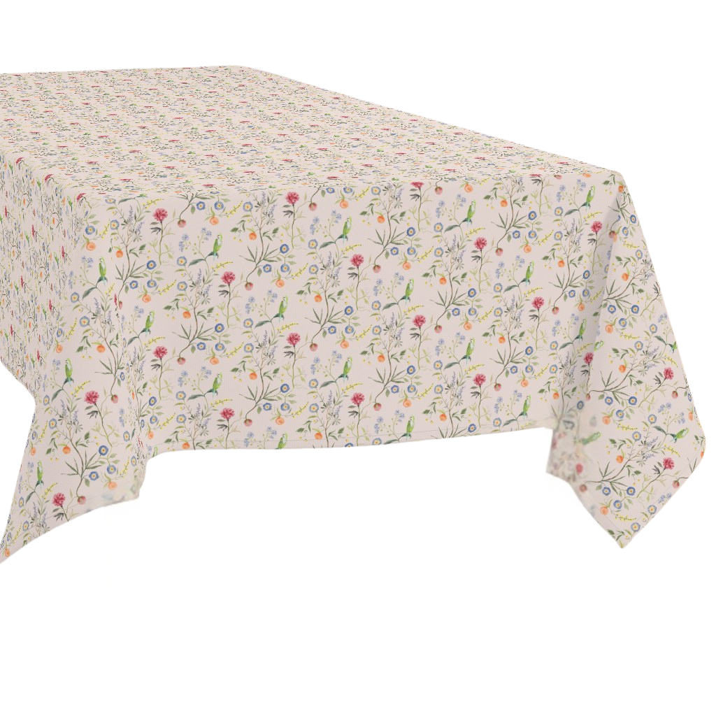 Rectangle Tablecloth | Pink Jardin de Fleurs