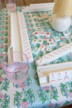 Load image into Gallery viewer, Scalloped Square Game Table Topper | Garden Rose
