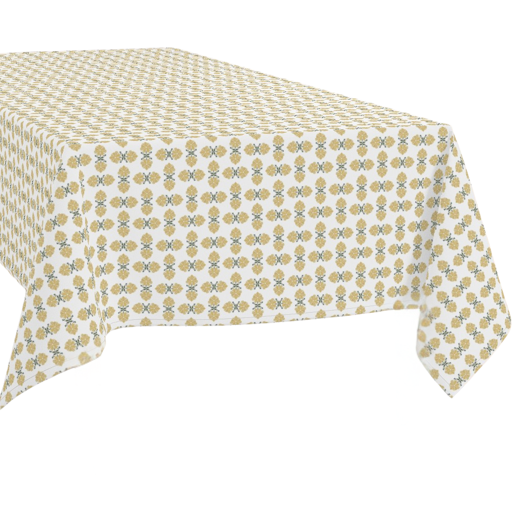 Rectangle Tablecloth | Yellow Lotus Flower