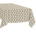 Rectangle Tablecloth | Holiday Wreath | Pink