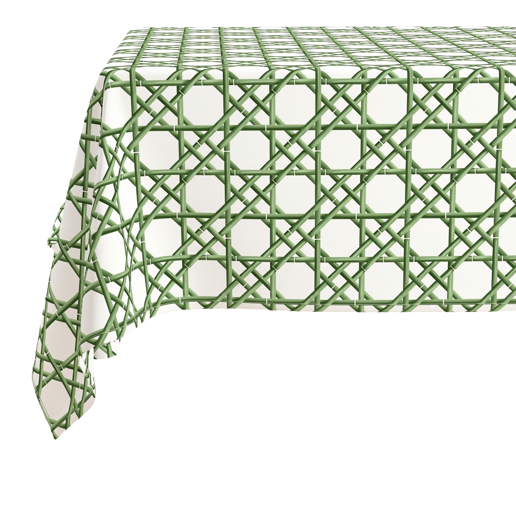 Rectangle Tablecloth | Green Cane