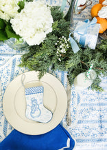 Load image into Gallery viewer, Round Scalloped Placemat | Winter Toile

