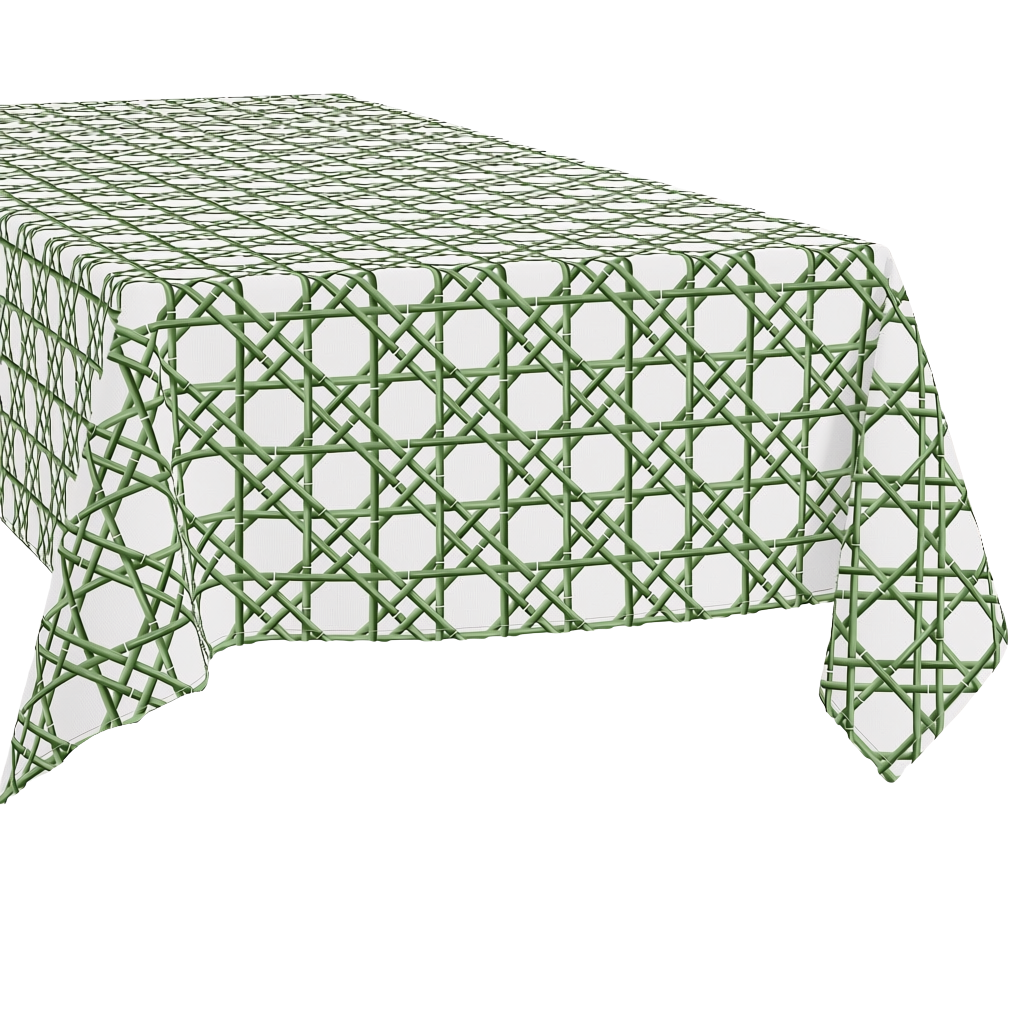 Rectangle Tablecloth | Green Cane