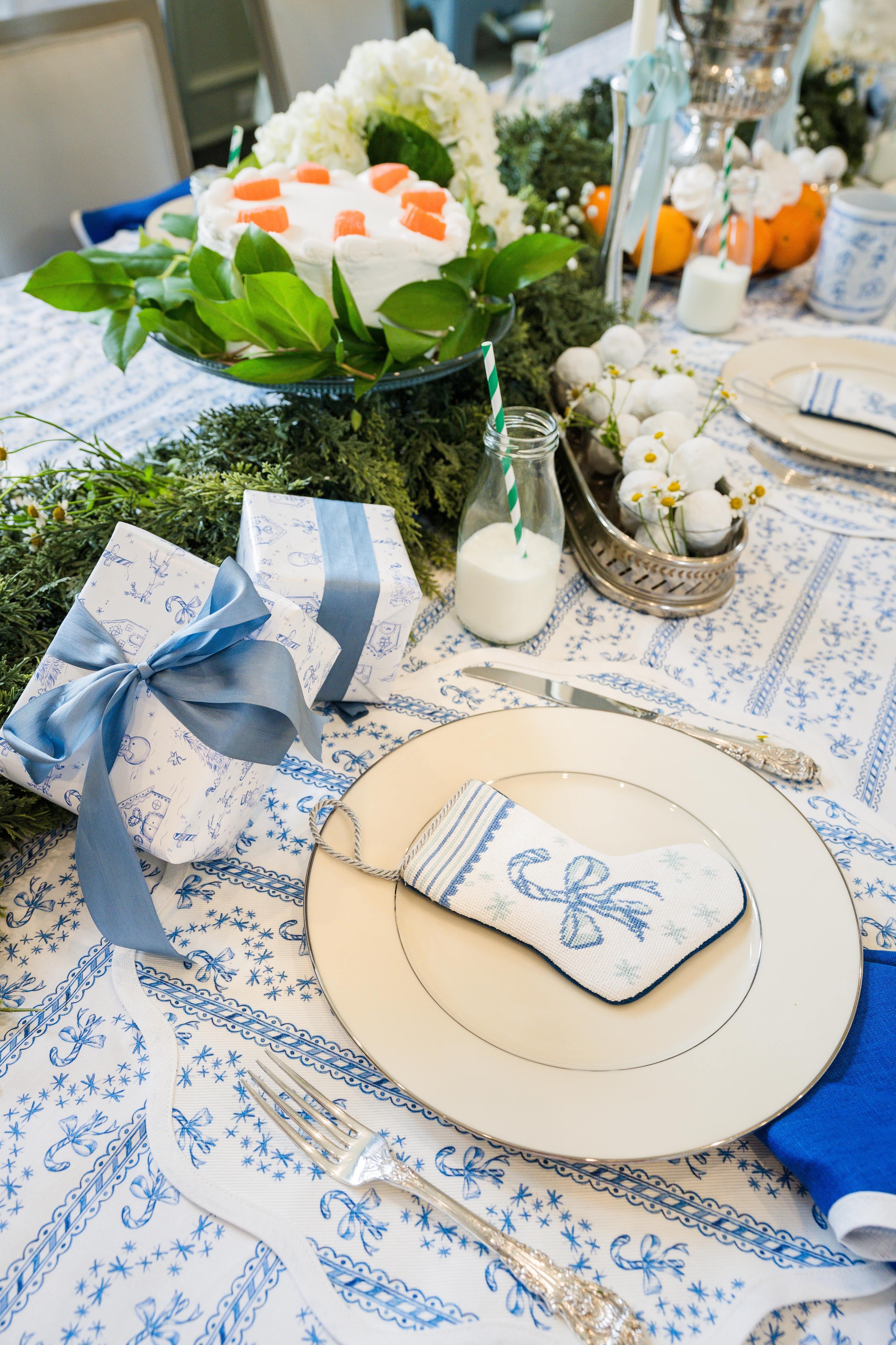Rectangle Tablecloth | Winter Toile