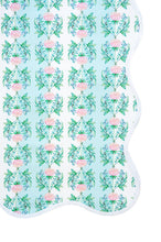 Load image into Gallery viewer, Scalloped Square Game Table Topper | Garden Rose
