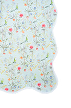 Load image into Gallery viewer, Scalloped Square Table Topper | Jardin de Fleurs - Sage
