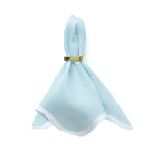 Load image into Gallery viewer, Linen Scalloped Square | Sky Blue
