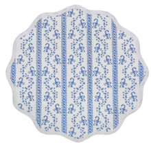 Load image into Gallery viewer, Round Scalloped Placemat | Winter Toile
