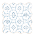Square Scalloped Placemat | Floral Trellis
