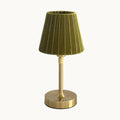 Pietra green extendable velvet lamp