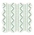 Square Scalloped Placemat | Boxwood Garden - Sage