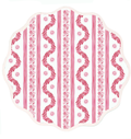 Round Scalloped Placemat | Boxwood Garden-Rose
