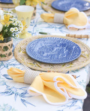 Load image into Gallery viewer, Linen Scalloped Square | Buttercup Yellow

