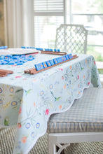 Load image into Gallery viewer, Scalloped Square Table Topper | Jardin de Fleurs - Sage
