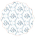 Round Scalloped Placemat | Floral Trellis